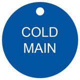 Cold Main Valve Tag