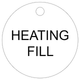 Heating Fill Valve Tag