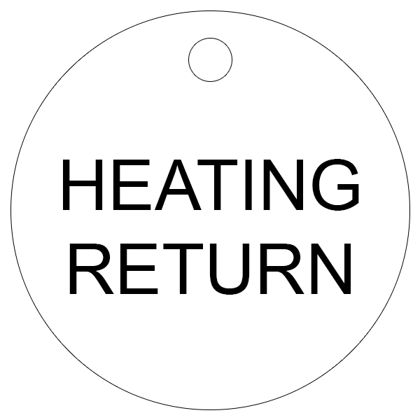 Valve Tag - Heating Return – KGN Pillinger