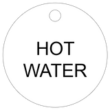 Hot Water Valve Tag